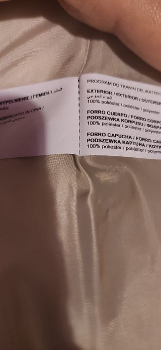 Chaleco acolchado beige XL