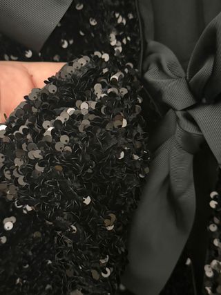 Chaqueta lentejuelas con lazos H&M!!