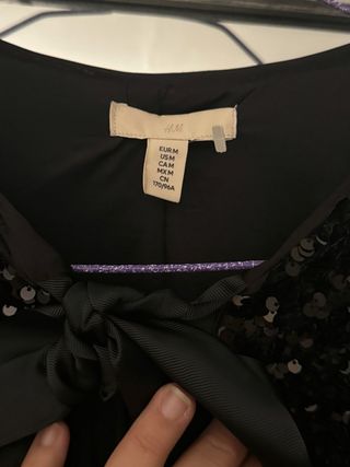 Chaqueta lentejuelas con lazos H&M!!