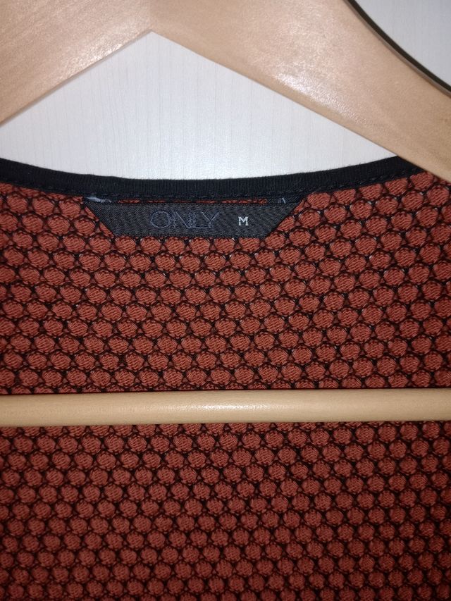 Cárdigan teja-negro (M) ONLY