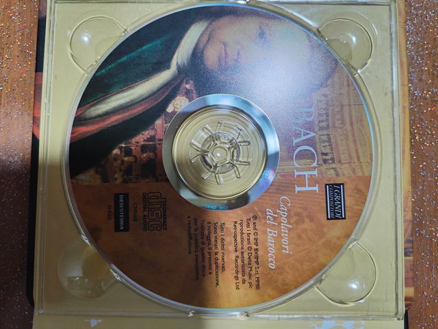 Compact disc Johann Sebastian Bach con manuale
