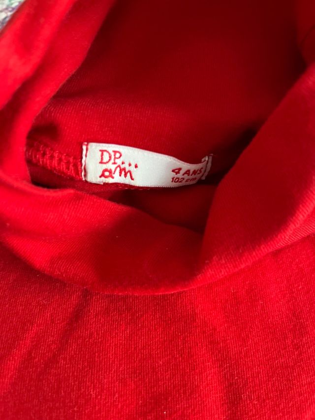 maglia rossa 4 anni Du Pareil au meme