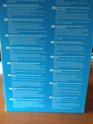 altavozDos bluetooth party speaker y radio y karao