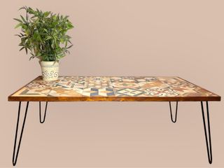 MESA DE CENTRO DE AZULEJOS