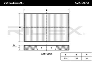 Ridex, filtro de Habitáculo, AUDI, vag