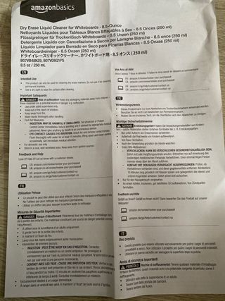 Espray Limpiador Renovador para Pizarras Blancas