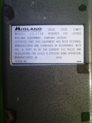 walkie MIDLAND COLECCIONISTA