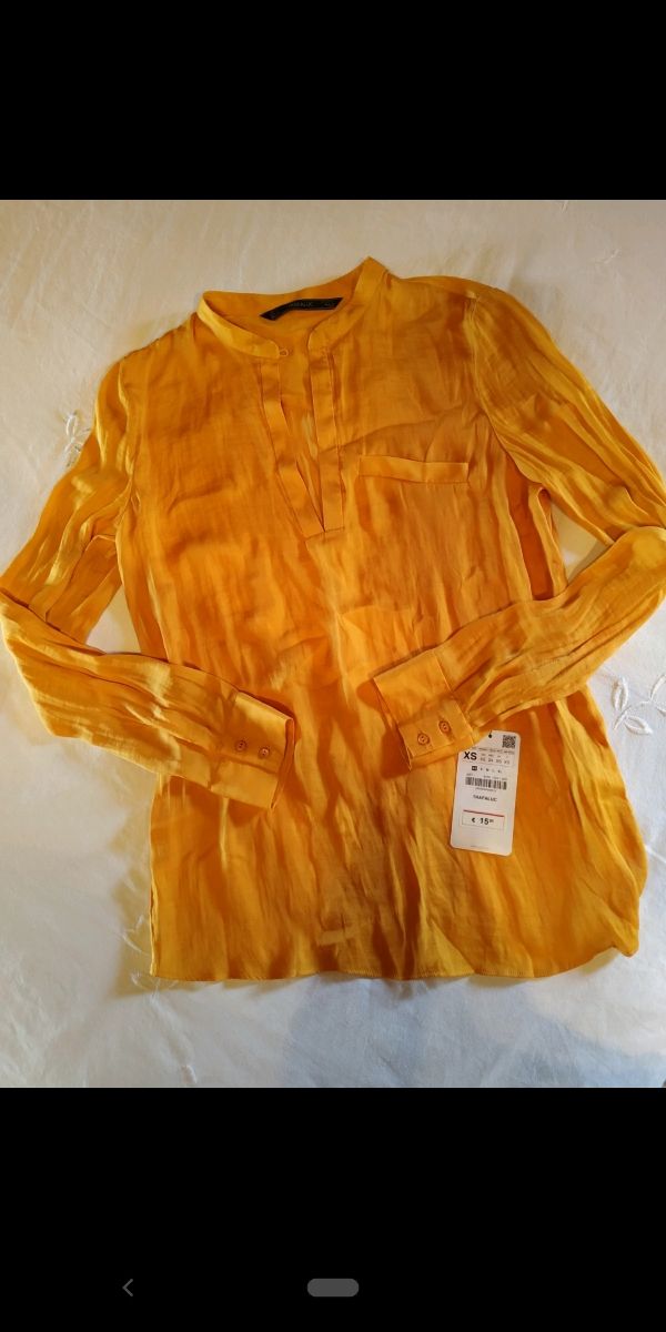 Camisa satinada Zara