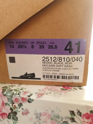 Mocasín mujer de piel 41. Zara. Málaga