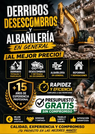 Derribos y desescombros