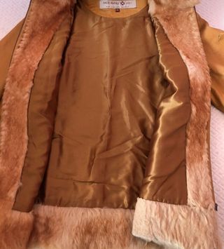 cazadora de piel y pelo