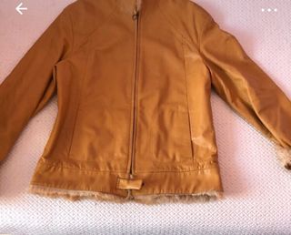 cazadora de piel y pelo
