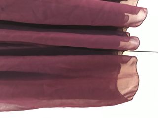 vestido de fiesta corto color berenjena