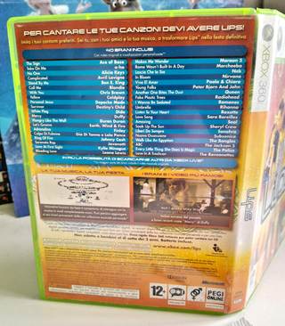 Gioco Videogioco Lips Xbox 360 Xbox360 Microsoft