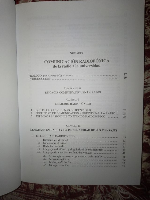 Comunicación radiofonica de María Julia González