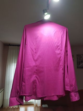 Blusa fucsia manga larga