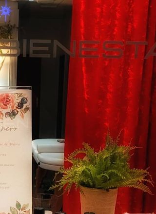 2 Cortinas de imitación terciopelo rojas