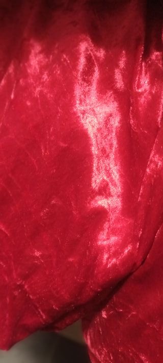 2 Cortinas de imitación terciopelo rojas