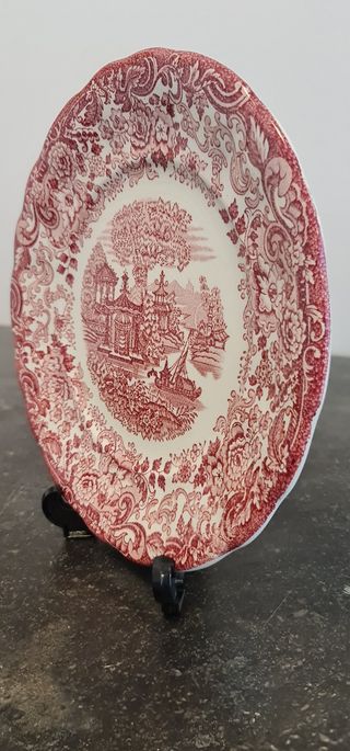 Plato La Cartuja Pickman patrón vistas