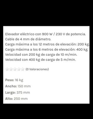 Elevador AYERBE AY 200/400