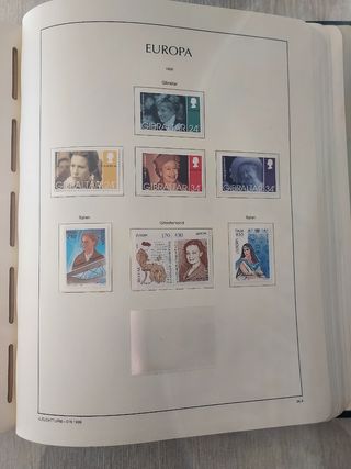 Tema Europa 1996 hojas y sellos