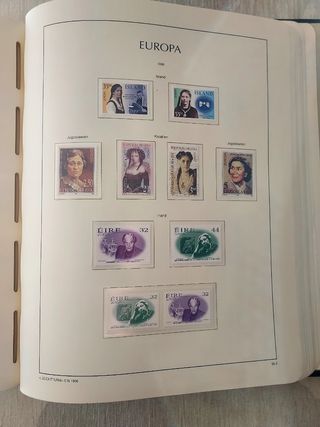 Tema Europa 1996 hojas y sellos