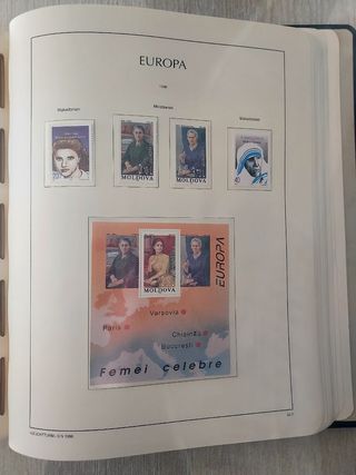 Tema Europa 1996 hojas y sellos