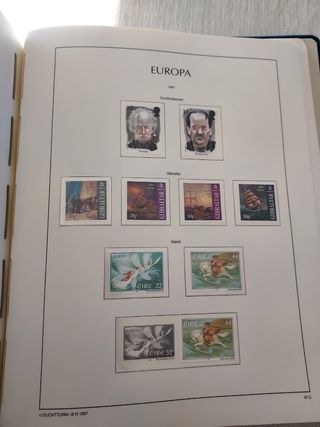 Tema Europa 1997 sellos y hojas