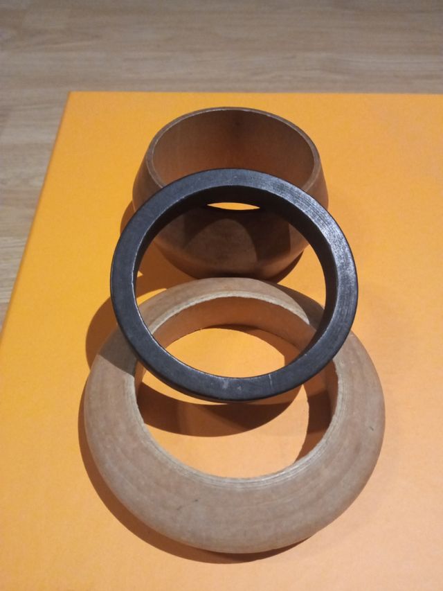 Lote pulseras madera