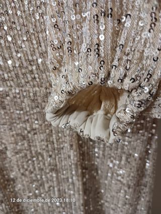 Vestido T44 dorado de fiesta