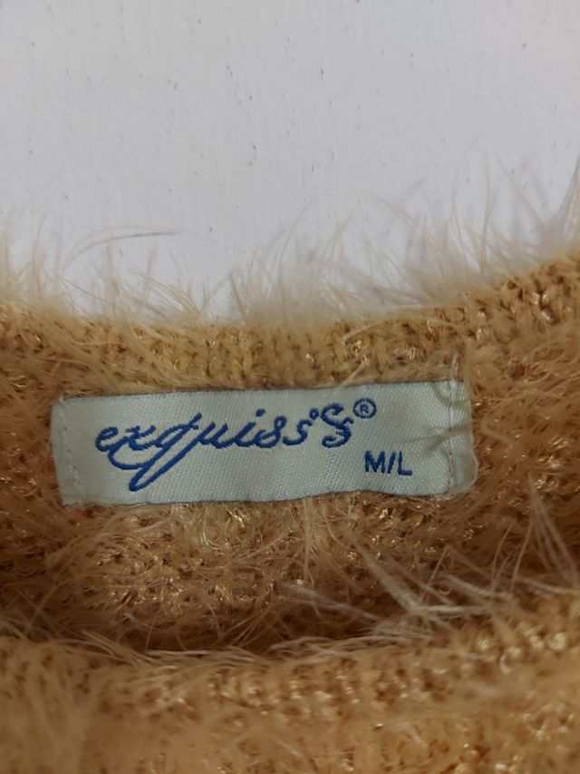 Jersey de  pelo u con brillo