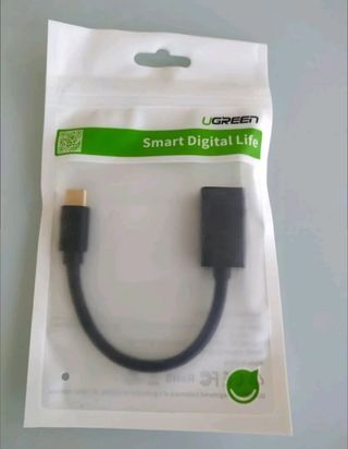 Adaptador USB macho a USB 2.0 hembra.