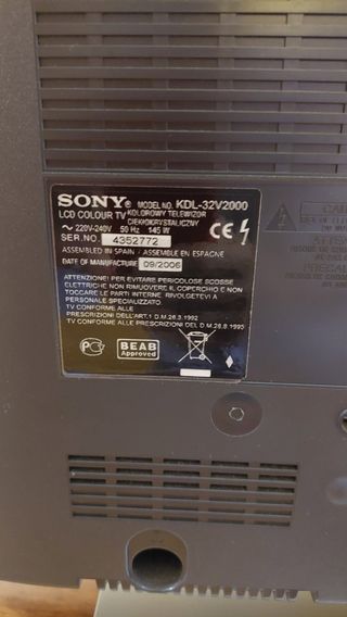 Sony Bravía 32" TV LCD TDT HD Ready 1080p