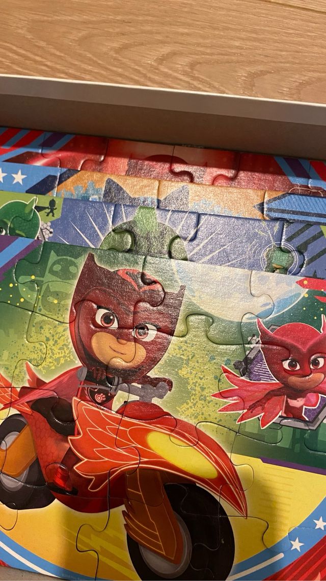 puzzle pj masks 3 años