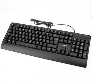 Teclado con cable retroiluminado