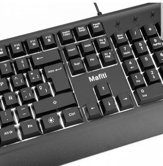 Teclado con cable retroiluminado