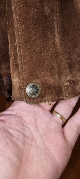 Chaqueta de piel / ante para hombre 
