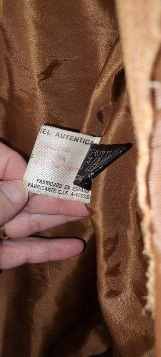 Chaqueta de piel / ante para hombre 