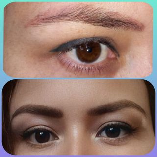 microblading. Labios, líneas.