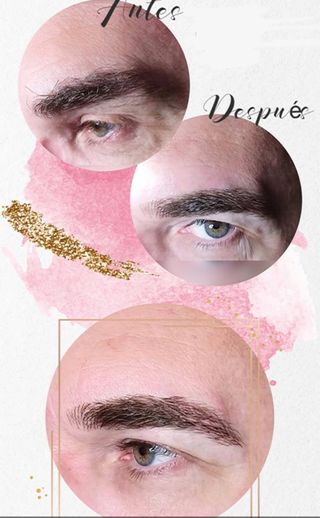 microblading. Labios, líneas.