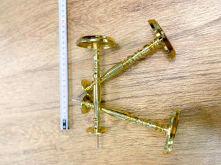 Soportes Brazos cortinas dorados