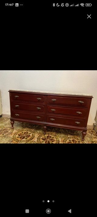 Mueble cajonera Vintage Antigüedades bien conserva