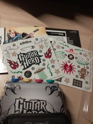 Guitar Hero on tour DS pack guitar grip y extras