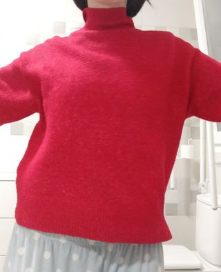 Jersey rojo cuello perkins