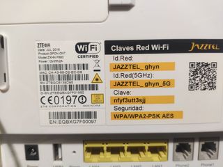 Router Jazztel Fibra Óptica