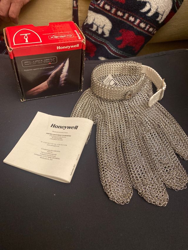 Guante carnicero malla, acero