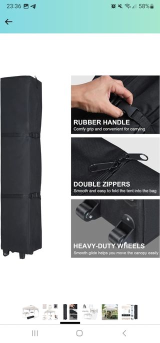 Carpa Cenador plegable 3x3m,