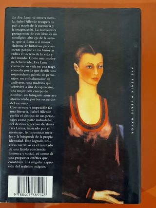 EVA LUNA, LIBRO DE ISABEL ALLENDE