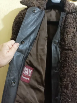 CAZADORA Astrakán y Cuero