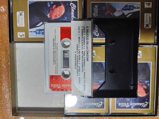 Claudio Villa collezione 5 musicassette 57 brani